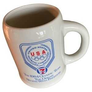 1984 Olympic Team Coffee Mug United States Olympic Committee 7 Eleven‎ Papel